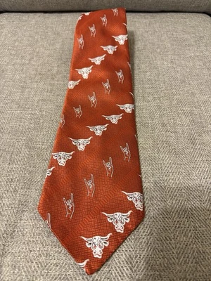 Corbata de colección Universidad de Texas Longhorns Power Tie Hook Em SEC Gameday Frat Foto 1 de 4