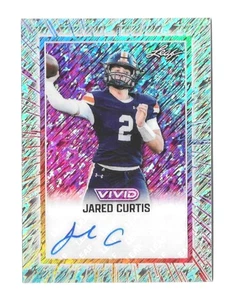 JARED CURTIS 2025 Leaf Vivid Silver Shimmer AUTO #3/3 Georgia - Picture 1 of 2