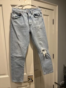 Levi’s 501 S Damen Button Fly Jeans 30x28 Distressed - Bild 1 von 5