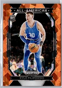 Selecciones del draft de Panini Prizm 2024 #20 Kyle Filipowski All-American Prizms Orange Ice - Imagen 1 de 2
