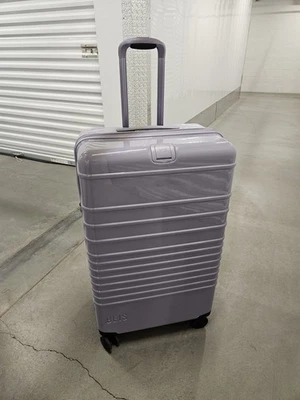 Beis The Large Check-In Roller Luggage With Adjustable Straps, Glossy Lavender - Image 1 of 4