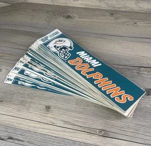 Vintage Miami Dolphins Aufkleber 90er GROSSPACKUNG 65ct Stoßstange USA NFL Football Wiederverkauf - Bild 1 von 8