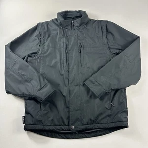 SCOTTeVEST Convertible Jacket & Vest Black Travel ESSENTIAL Men's Large - Picture 1 of 14