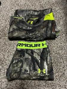 Under Armour ColdGear Scent Control Base Layer Set XL Tall Mossy Oak Camo - Picture 1 of 2
