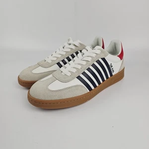 DSQUARED2 Boxer White Leather Sneakers New And Authentic - Picture 1 of 11