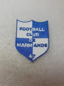 Parche 47 escudo de fútbol Club De Marmande Francia azul blanco bordado - Imagen 1 de 7
