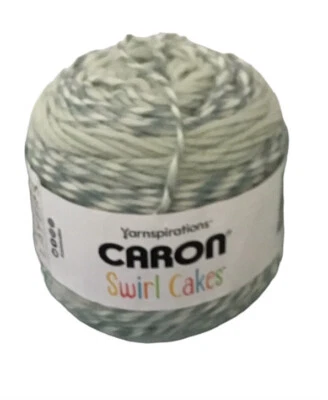 Yarnspirations Caron Swirl Cakes Lovely Layers Yarn Mint Frappe Green 8oz bulk - Image 1 of 2