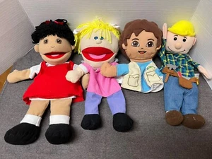 Oriental Trading,Fisher Price,Hand Puppet Lot Girls,Boys Full Body White,Brown - Picture 1 of 5
