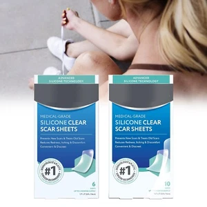 ScarAway Advanced Clear Silicone Scar Sheets White, 6/10 count - Picture 1 of 17