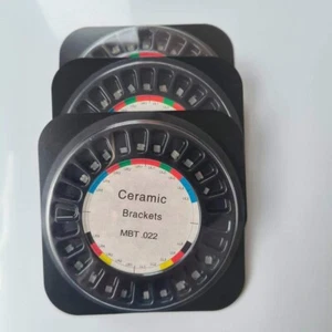 2 packs Dental Orthodontic Ceramic Bracket Brackets Brace MBT 022 Slot 3 Hooks - Picture 1 of 7