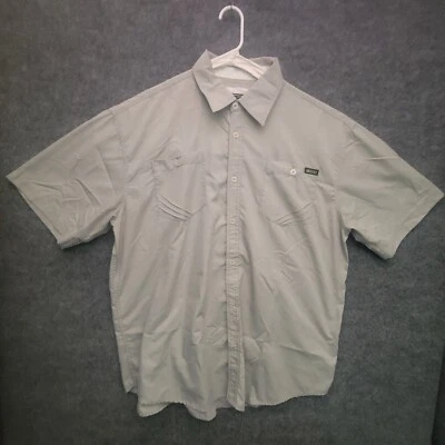 Camisa de manga corta Akademiks BUtton Up para hombre 4X verde grande y alta Foto 1 de 4