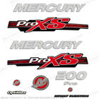 Fits Mercury 200hp ProXS 2013+ Style Decals - Red/Silver - C $ 149.58
