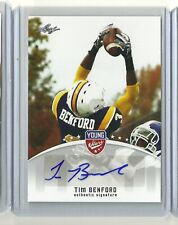 2012 Leaf Young Stars Draft Autographs #TB1 Tim Benford Auto Cowboys Steelers