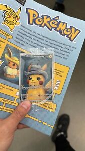 Pikachu with Grey Felt Hat #085 Promo Card Pokémon X Van Gogh Museum
