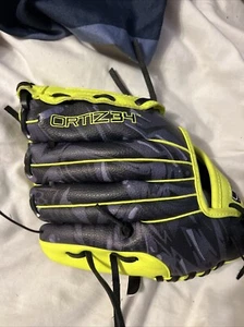 Kinder Leder T Ball Ortiz34 gelb Baseball Handschuh 9" Mitt rechte Hand werfen - Bild 1 von 4