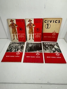 Konvolut 6 Pfadfinder Verdienstabzeichen Bücher 40er Jahre (Kriegszeit) bis 60er Jahre - Bild 1 von 19