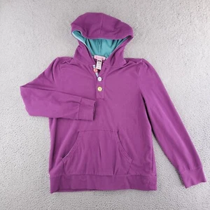 REI Hoodie Youth Girls Large Pink Purple Fleece Pullover Sweatshirt - Picture 1 of 11
