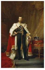 HISTORICAL 6009 King George V Coronation Portrait, 1911 11 x 17 print - Picture 1 of 4