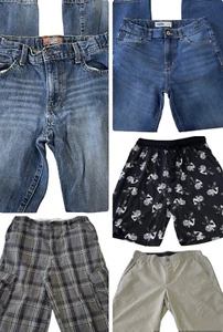 Boys Spring Summer Pants Lot size XL 16 Shorts Jeans Bottoms Play Clothes Bundle - Picture 1 of 8