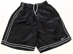 Rare Vintage NIKE Small Swoosh Striped Athletic Shorts 90s 2000s Black Tag SZ S - Picture 1 of 9