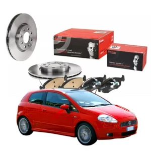 KIT DISCHI FRENO PASTIGLIE BREMBO FIAT GRANDE PUNTO / PUNTO EVO BENZINA 1.2 1.4 - Imagen 1 de 7