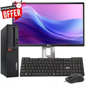 Komputer stacjonarny Lenovo Intel i5 6500 8GB RAM 1 TB HDD 19" LED Wbudowany WiFi Windows 11 - Zdjęcie 1 z 9