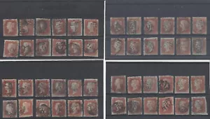 GB QV PENNY ROSSO IMPERFORATO 48 francobolli MISTI .. come vengono .. Lotto 2 - Foto 1 di 6