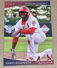 🔥 Randy Arozarena 2018 Springfield Cardinals SGA Team Set Card #12 RC St. Louis