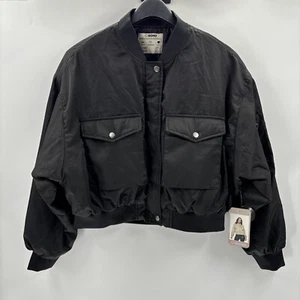 NWT Ci Sono Women’s Full Zip Wind Resistant Padded Jacket Black Size L - Picture 1 of 3