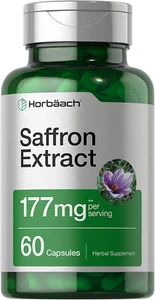 Saffron Extract Capsules 177 Mg 60 Count | Non-Gmo, Gluten Free Supplement - Picture 1 of 7