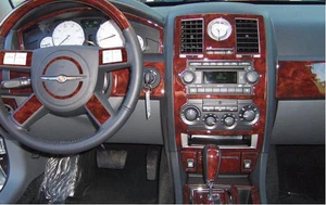 CHRYSLER 300 300C 2.7L 3.5L HEMI INTERIOR WOOD DASH TRIM KIT SET 2005 2006 2007 - Picture 1 of 9