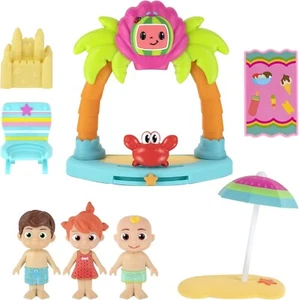 Cocomelon Family Beachtime Fun Figures Playset, JJ, Tomtom, & Yoyo - Picture 1 of 13
