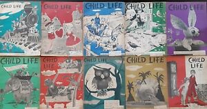 Estate Find - Complete Set of 1958 Vintage Child Life Magazines.