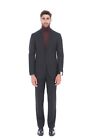 2280$ Pal Zileri Blue Striped Wool Super 100'S Suit 38 Us / 48 Eu  8R Slim Fit