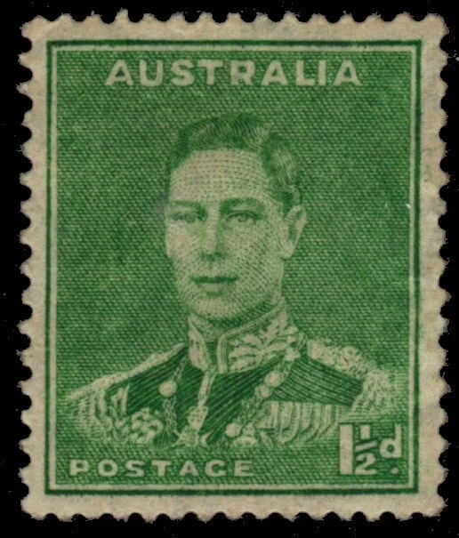 AUSTRÁLIA 181B (SG183) - Rei George VI "1941 Verde Azul" (pb73556) - Imagem 1 de 1
