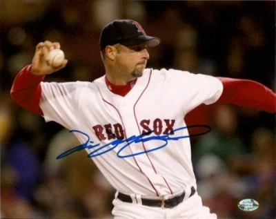 Тим Уэйкфилд Boston Red Sox подписанный шарик на костяшках 16x20 - Изображение 1 из 2