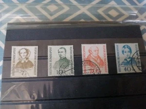 Bund, MiNr. 222-225 gestempelt, Helfer der Menschheit - Bild 1 von 1