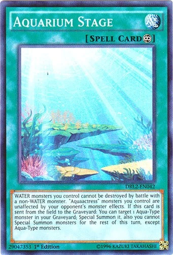 Aquarium Stage - DRL2-EN042 - Super Rare - 1st Edition Near Mint Dragons Of Lege - Image 1 of 1