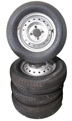 Mini camión JDM Kei 4x100 12x3,50 ruedas de acero de 12" con tapas centrales Suzuki CANTIDAD 4 Foto 1 de 4