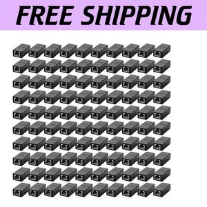 Secure Snap-in RJ45 Coupler 100 Pack for Trouble-Free Ethernet Installation - Picture 1 of 9