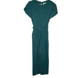 Tuta donna Calvin Klein verde con cintura manica a tulipano nuova con etichetta taglia 6 $139 - Foto 1 di 6