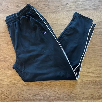 Champion Black/White 1X Women's Breakout Pant Elastic Waist  Zip Cuff  NWOT  351 - Image 1 of 4