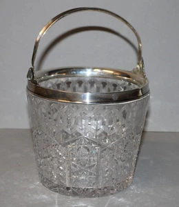 Antique Rare Alhambra pattern Cut Glass Ice Bucket - Picture 1 of 9