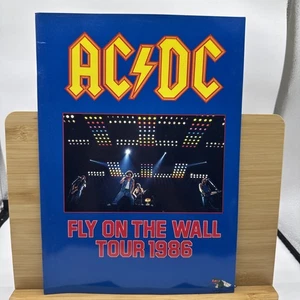 Vintage AC/DC: Official Fly on the Wall World Tour 1986 Concert Program Book NEW - Picture 1 of 8