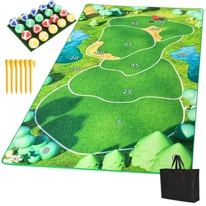 Golf Chipping Game with Golf Hitting Mat - 47"x70" Golf Game Outdoor Indoor P... - Picture 1 of 6