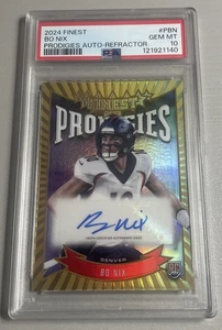 2024 Topps Finest Prodigies Auto Refractor #PBN BO NIX ROOKIE RC PSA 10 - Bild 1 von 2
