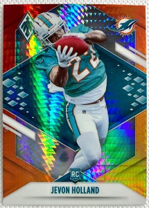 2021 Panini Phoenix Jevon Holland Rookie Fire Burst Card RC #159 Miami Dolphins - Picture 1 of 2