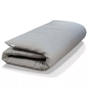Native Nest Japanese Futon Floor Mattress, Foldable Shikibuton Bed, Twin, Grey - Picture 1 of 6