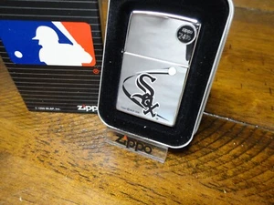 CHICAGO WHITE SOX MLB ZIPPO LIGHTER MINT IN BOX 1999 NO LONGER MADE - Picture 1 of 3