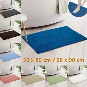 Super Absorbent Quick Dry Bath Mat Soft Chenille Mat Anti-Slip Floor Carpet AU - Picture 1 of 23